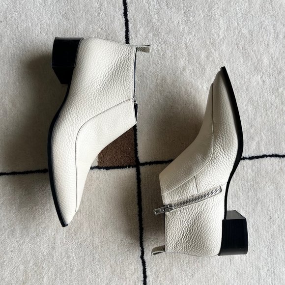 Everlane Shoes - Everlane Italian White Leather Boss Bootie - Out of Stock at Everlane